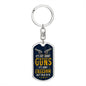 It's Not About Gun - Dog Tag - Dog Tag with Swivel Keychain