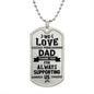 We Love You Dad - Luxury Dog Tag