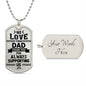 We Love You Dad - Luxury Dog Tag