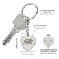 mama bear - Engraved Heart Keychain