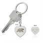 mama bear - Engraved Heart Keychain