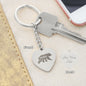 mama bear - Engraved Heart Keychain