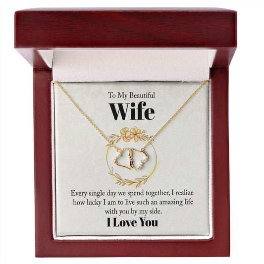 To My Beautiful Wife - Everlasting Love Necklace
