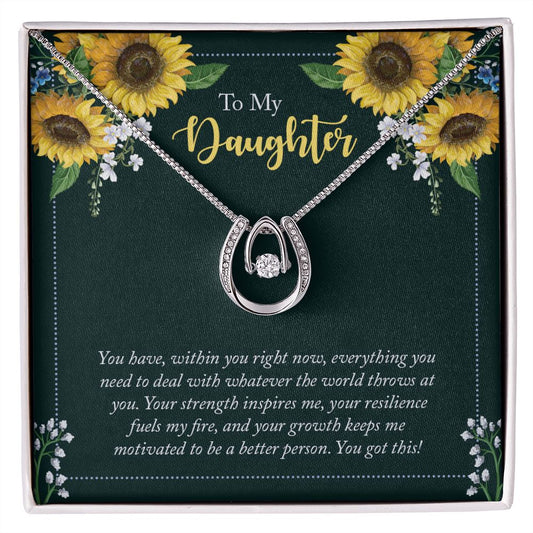 Daughter - Lucky in Love Necklace