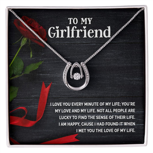 To My Girlfriend - Lucky in Love Necklace
