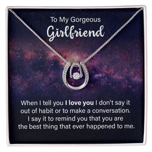 To My Girlfriend - Lucky in Love Necklace