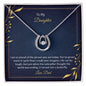 To My Daughter - Lucky in Love Necklace