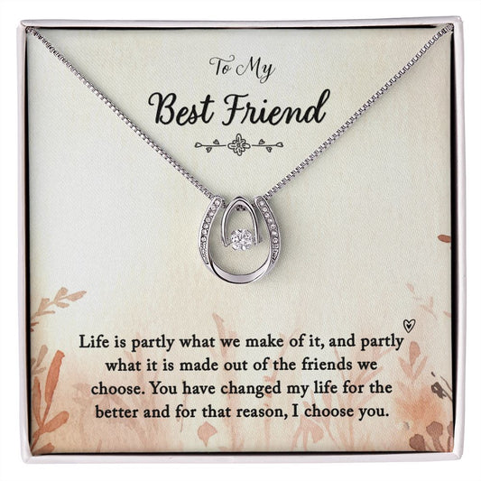 To my Best Friend - Lucky in Love Necklace