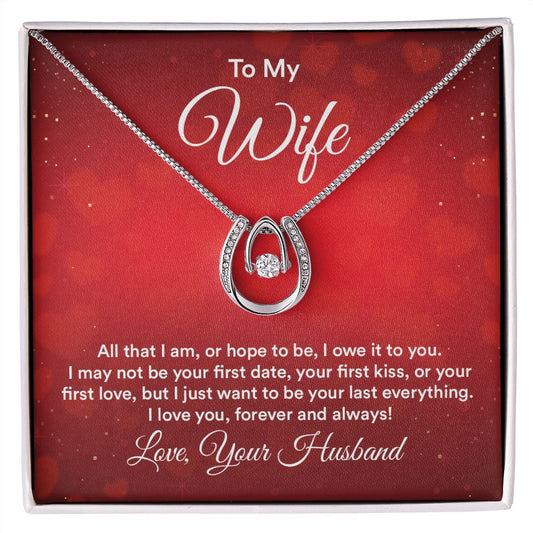 To my wife - Lucky in Love Necklace