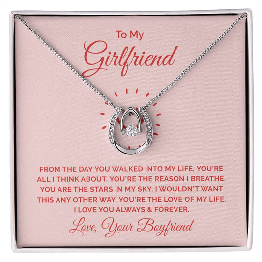 To My Girlfriend - Lucky in Love Necklace