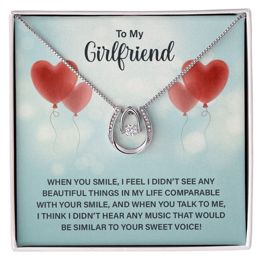 To My Girlfriend - Lucky in Love Necklace