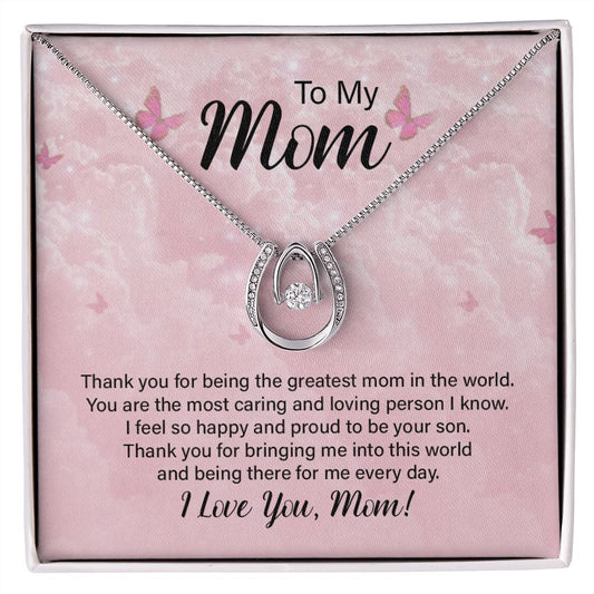 To my Mom - Lucky in Love Necklace