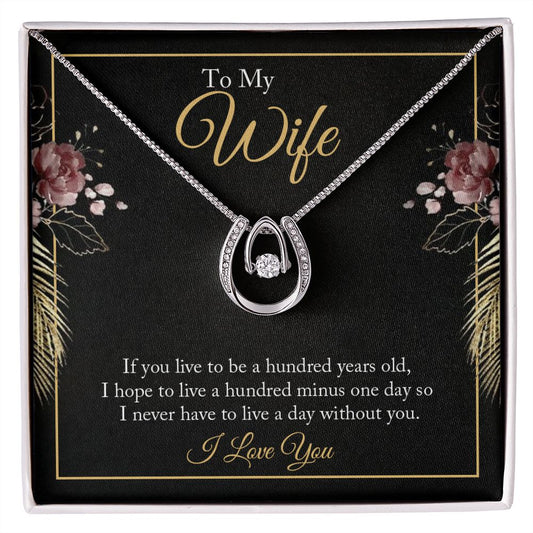 To My Wife - Lucky in Love Necklace