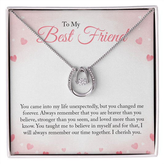 To my Bestie - Lucky in Love Necklace