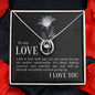 To my love - Lucky in Love Necklace