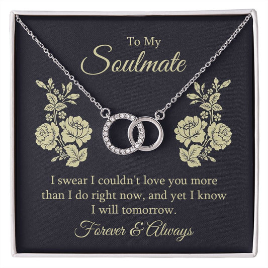 To My Soulmate - Perfect Pair Necklace