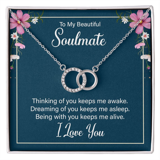 To My Soulmate - Perfect Pair Necklace
