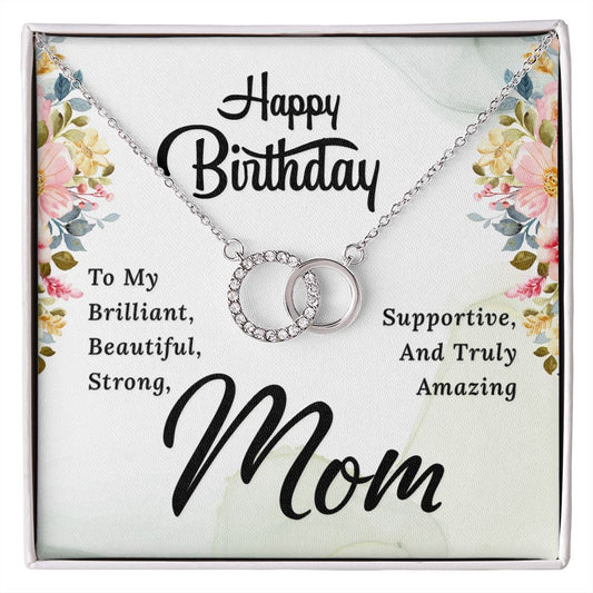 Happy Birthday Mom - Perfect Pair Necklace