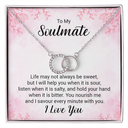 To My Soulmate - Perfect Pair Necklace