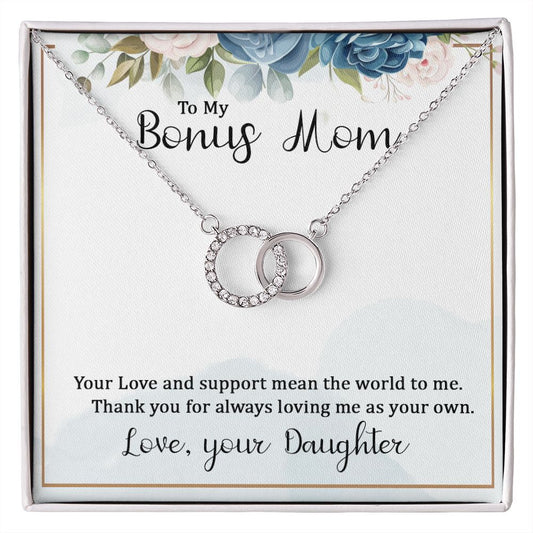 To My Bonus Mom - Perfect Pair Necklace