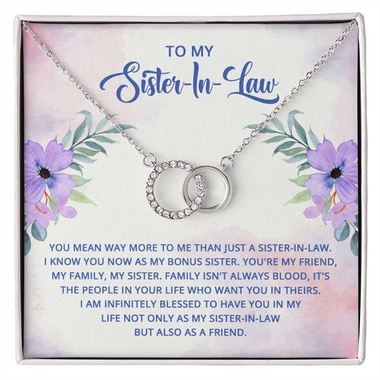 To My Sister-In-Law - Perfect Pair Necklace