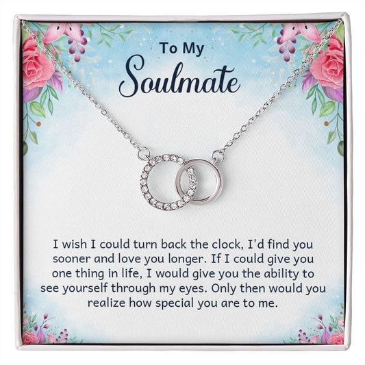 To My Soulmate - Perfect Pair Necklace