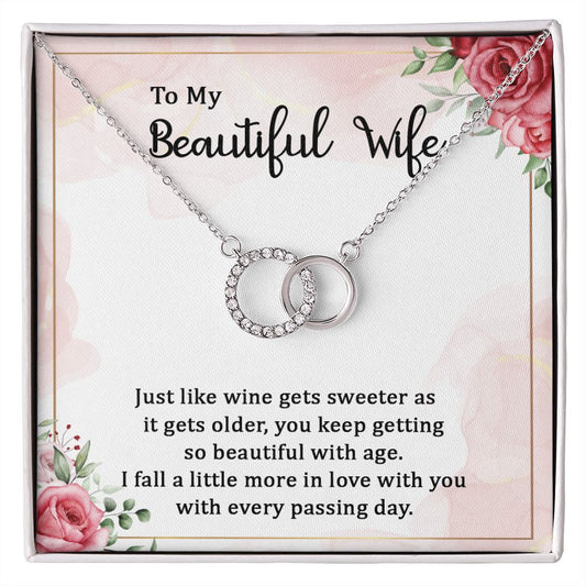 To My Beautiful Wife - Perfect Pair Necklace