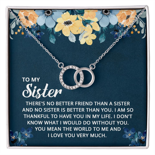 To My Sister - Perfect Pair Necklace