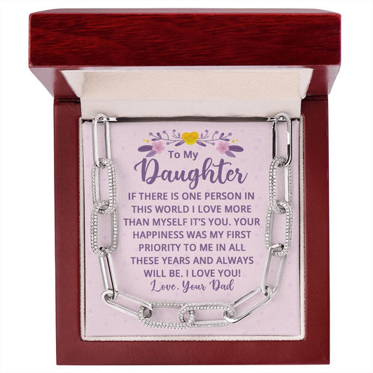 To My Daughter - Forever Linked Necklace