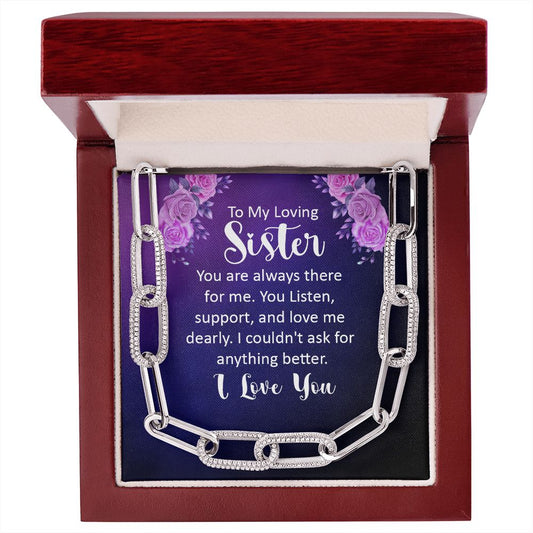 To Loving sister - Forever Linked Necklace