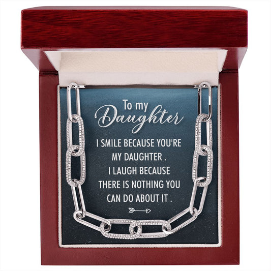 To My Daughter - Forever Linked Necklace