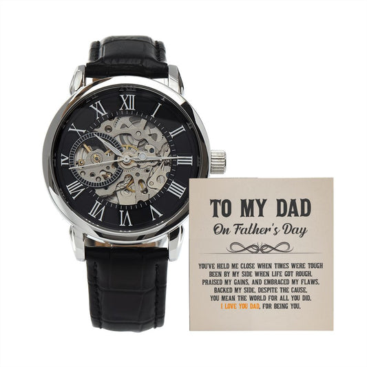 To My DAD - Men's Openwork Watch