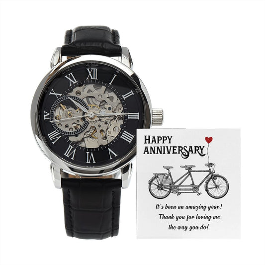 Happy Anniversary - Men's Openwork Watch