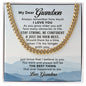 To My Grandson - Cuban Chain Necklace