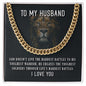 To My Husband - Cuban Chain Necklace