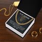 To My Husband - Cuban Chain Necklace