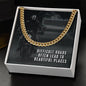 Difficult roads often lead to beautiful places - Cuban Chain Necklace