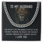 To My Husband - Cuban Chain Necklace