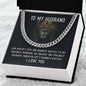 To My Husband - Cuban Chain Necklace
