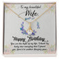 To My Beautiful Wife - Alluring Beauty Necklace