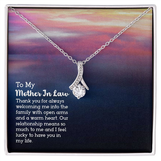 To My Mother In Law - Alluring Beauty Necklace