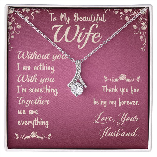 To My Beautiful Wife - Alluring Beauty Necklace
