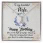 To My Beautiful Wife - Alluring Beauty Necklace
