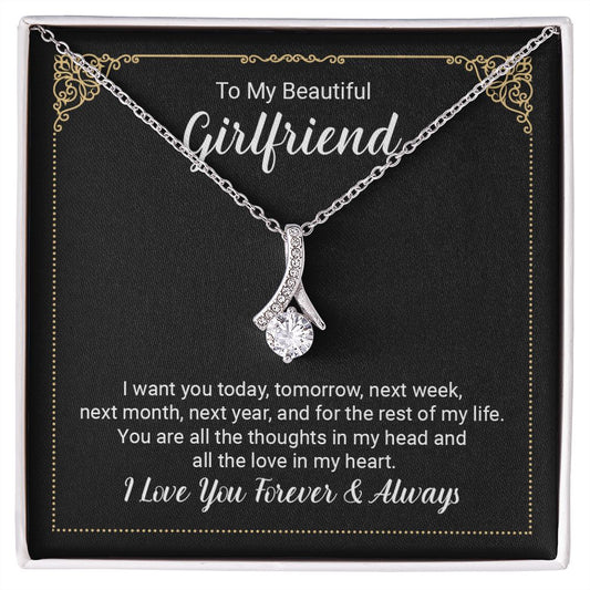 To My Beautiful Girlfriend - Alluring Beauty Necklace