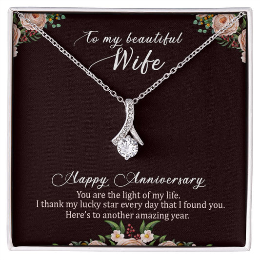 To My Beautiful Wife - Alluring Beauty Necklace