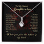 To My Sweet Daughter in Law - Alluring Beauty Necklace