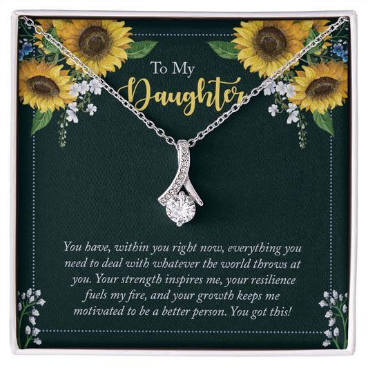 To My Daughter - Alluring Beauty Necklace