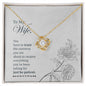 To My Wife - Love Knot Necklace
