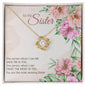 To My Sister - Love Knot Necklace