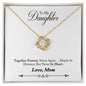To My Daughter - Love Knot Necklace